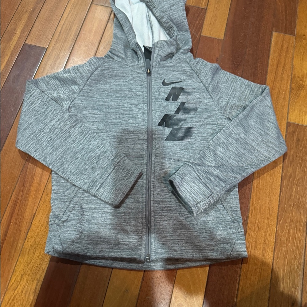 Nike Gray Athletic Zip-Up Hoodie